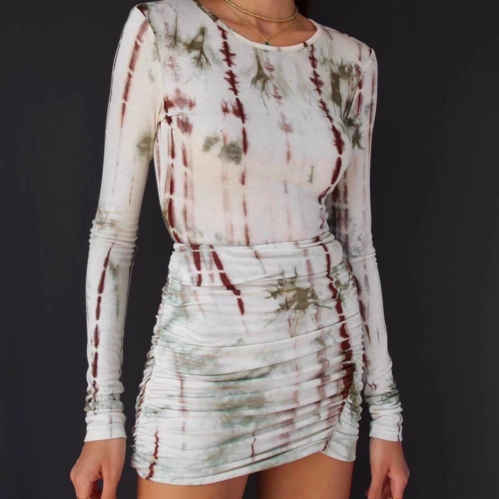CLEARANCE SALE - Tie-Dye Printed Fitted Set